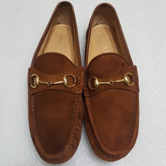 gucci mens loafers brown